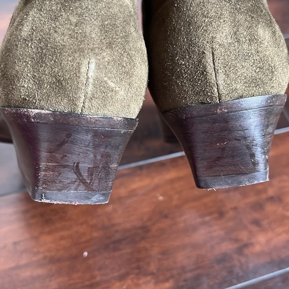 Aquatalia  Italy Women's Franca Boots Suede Leather Waterproof Block Heel sz 9 - Picture 9 of 12